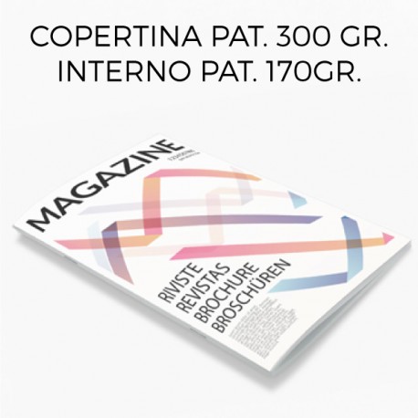 Revistas grapadas - cubierta 300gr - páginas 170gr