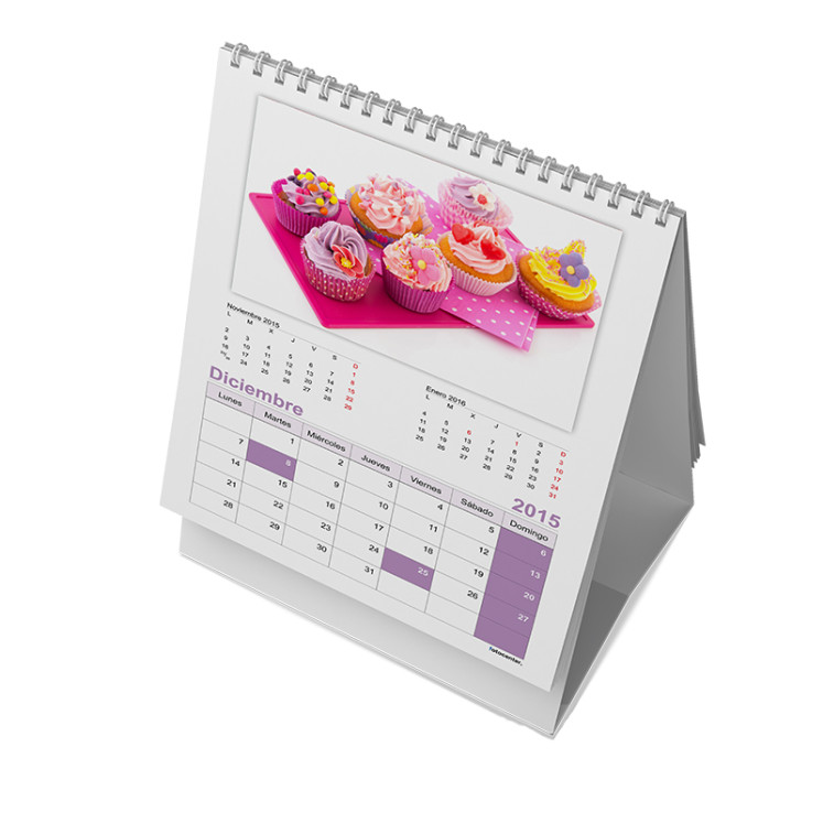 2 productos Ăștiles en una oficina: archivador y calendario.