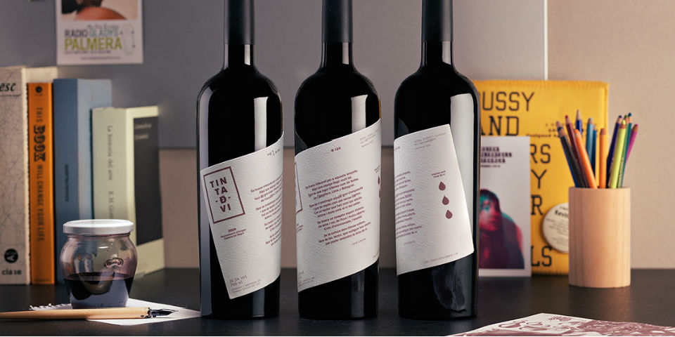 Etiquetas para botellas de vino