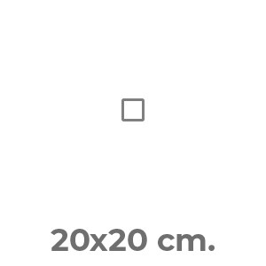 20x20 cm.