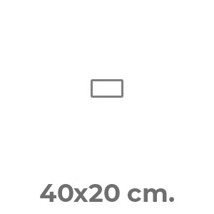 40x20 cm.
