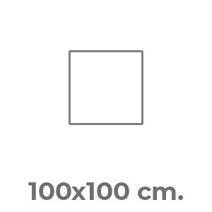 100x100 cm.