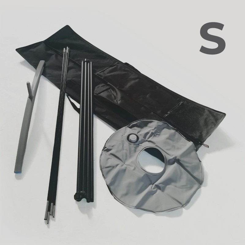 Accesorio - Kit de bandera S (poste, base cruzada, rosquilla, bolsa) Individual