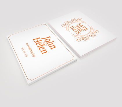 Invitaciones de papel de 300 gr