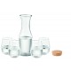 Set bicchieri e caraffa in vetro