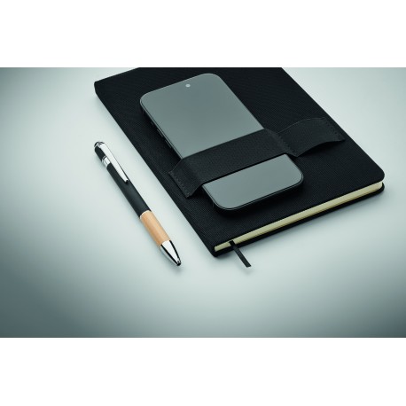 Notebook A5 RPET con penna