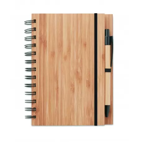 Notebook in bamboo con penna