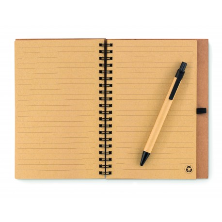 Notebook in sughero c/penna