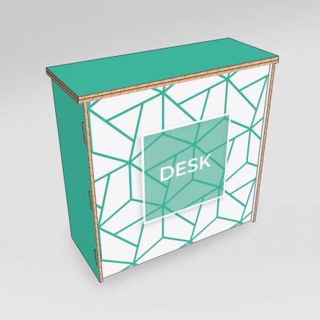 Desk in cartone - fronte