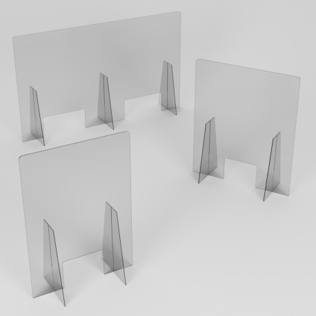 Barriera in Plexiglass trasparente da 5mm