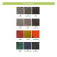 Colori disponibili per il ricciolo vinilico. . Il prodotto viene realizzato con questi colori: consulta questa palette per la tua scelta cromatica e indica nella note dell’ordine quali sono i codici colore da utilizzare.