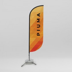 Bandiera pubblicitaria a Piuma