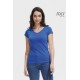 Maglietta donna moon con scollo a V