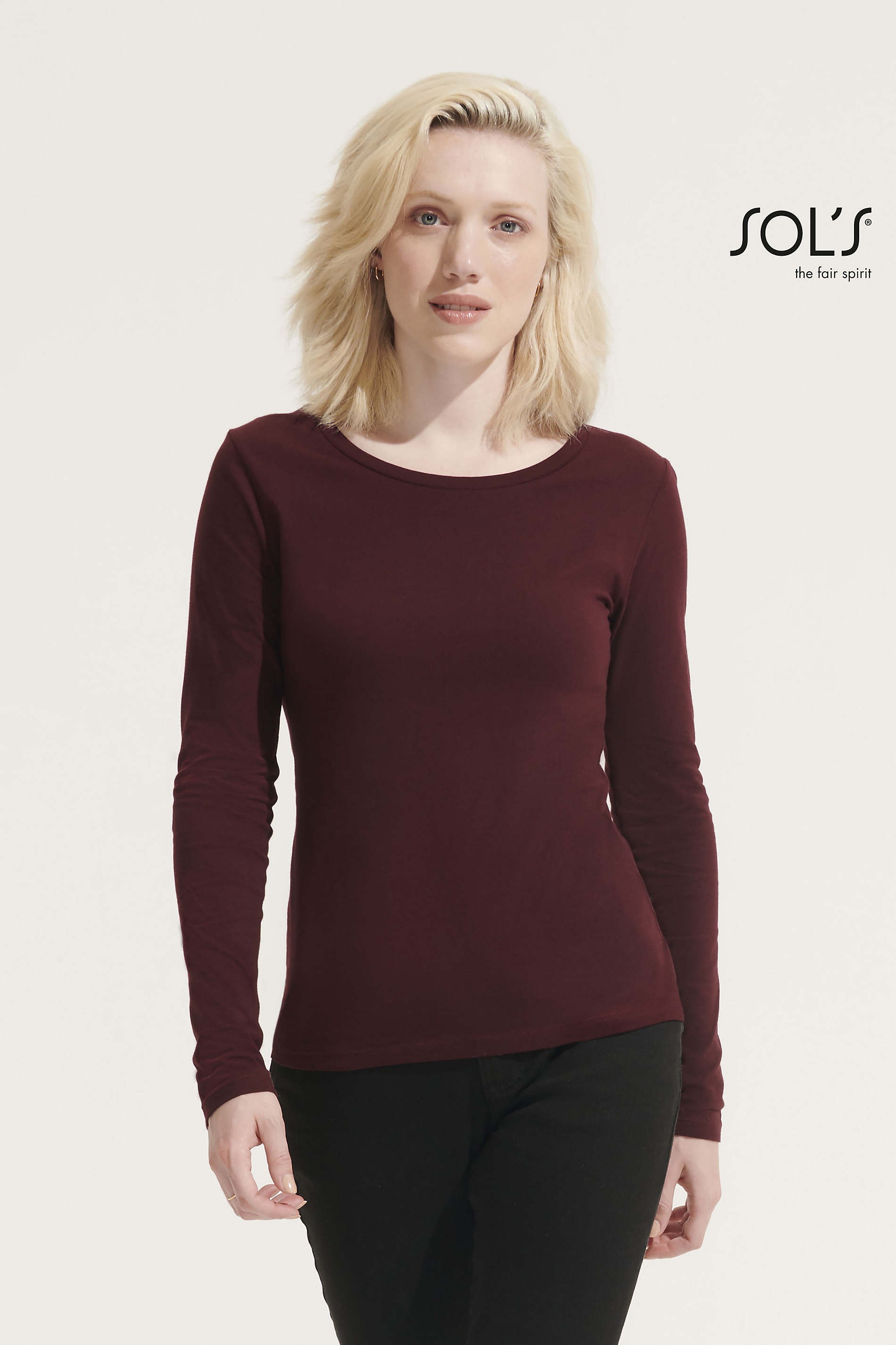 Majestic - t-shirt donna girocollo manica lunga Majestic - t-shirt donna girocollo manica lunga