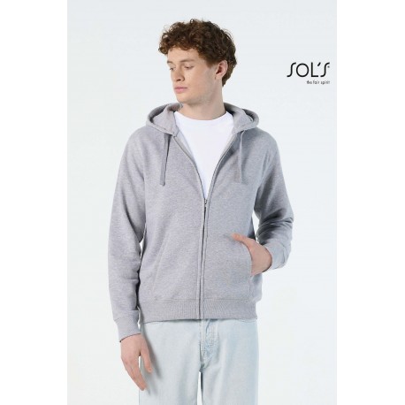 Felpa uomo spike full zip con cappuccio
