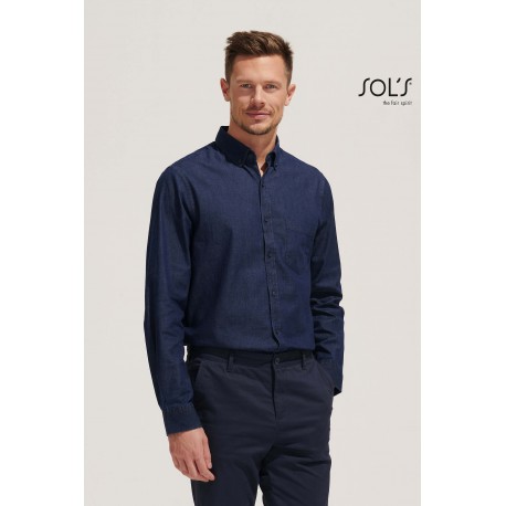 Camicia uomo barry in denim Camicia uomo barry in denim
