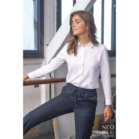 Camicia donna basile in cotone piqué Camicia donna basile in cotone piqué