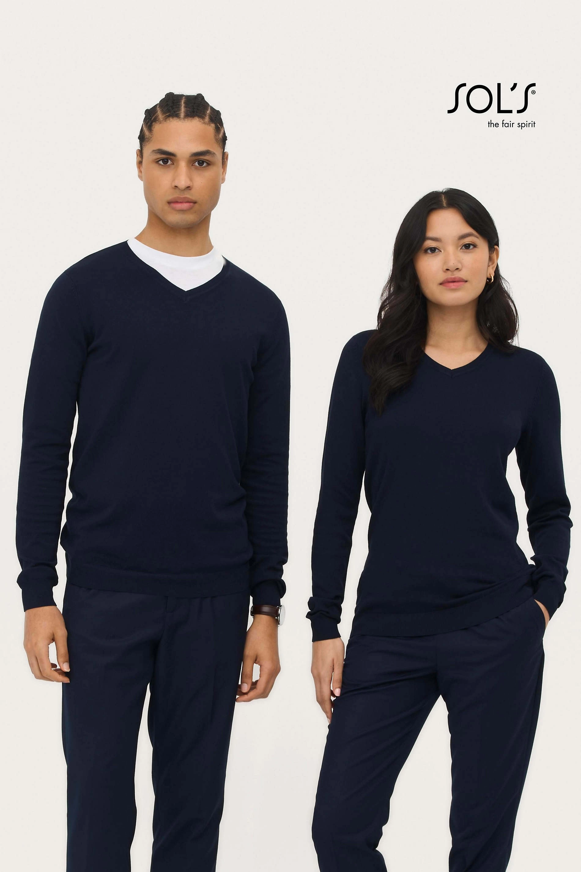 Maglione uomo glory con scollo a V