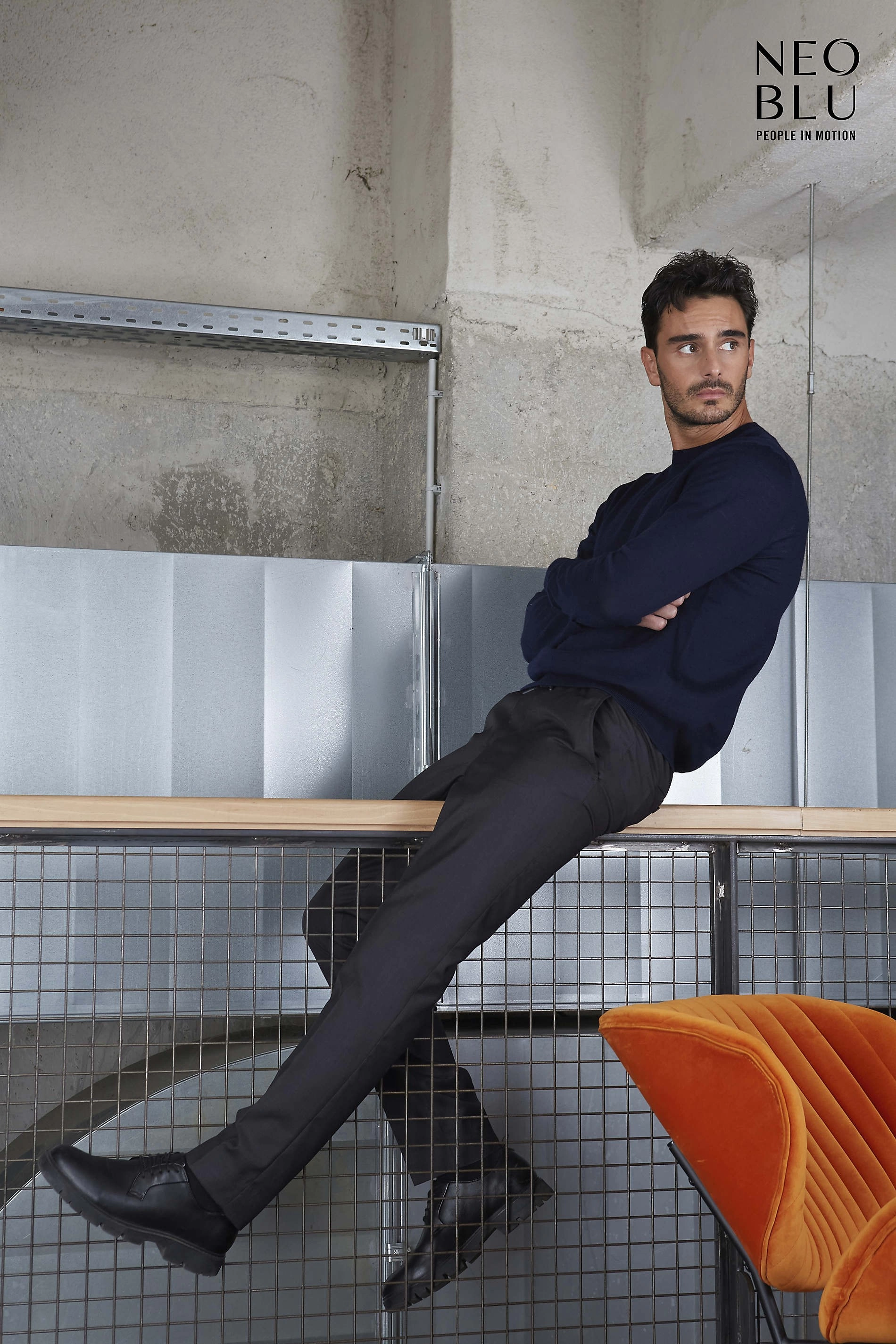 Maglione uomo stuart con girocollo