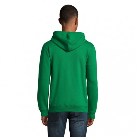 Felpa unisex stone full zip con cappuccio