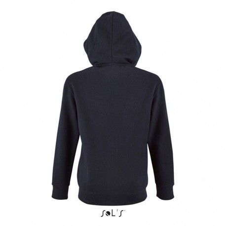 Felpa bambino stone full zip con cappuccio