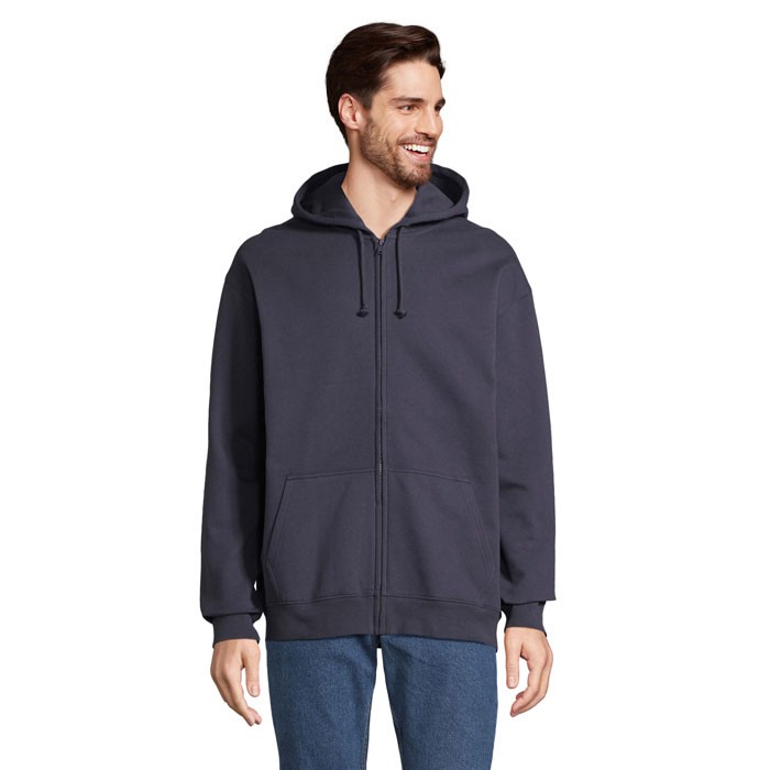 Felpa unisex carter full zip con cappuccio