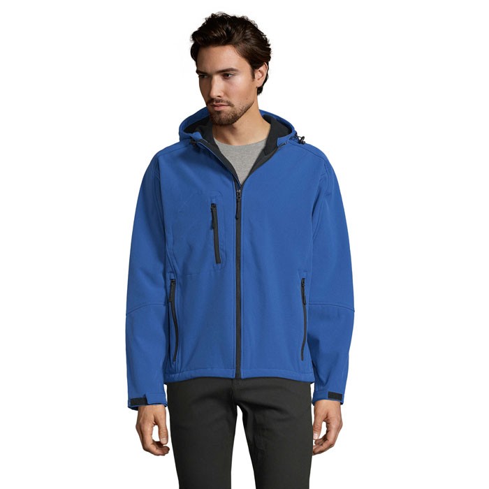 Giacca softshell uomo replay con cappuccio