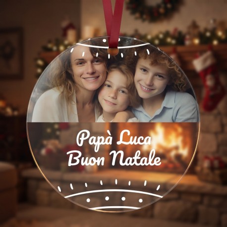 Palline di natale personalizzate plexiglass