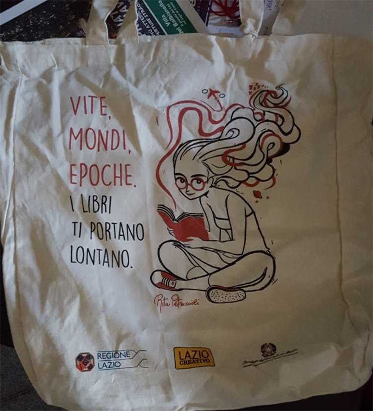 La shopper di Regione Lazio per il Salone del Libro di Torino
