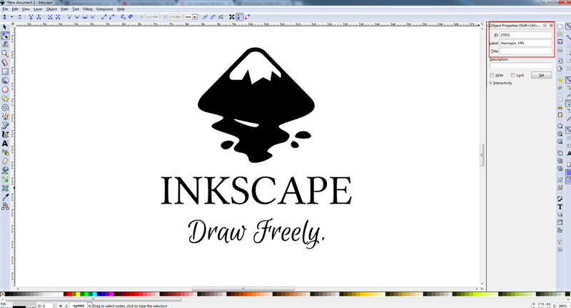 L'interfaccia di Inkscape