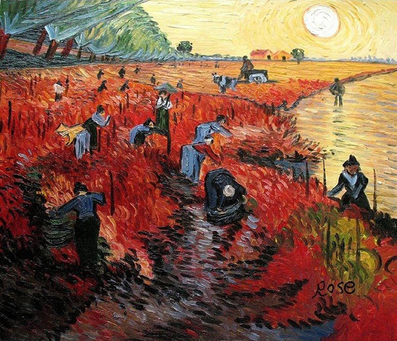 Vincent Van Gogh, La vigna rossa, 1888