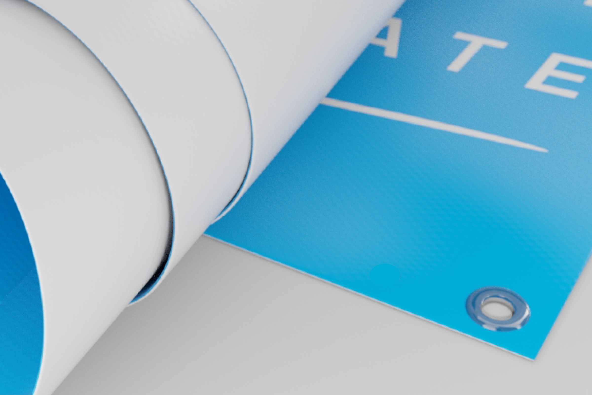 Banner PVC con occhielli