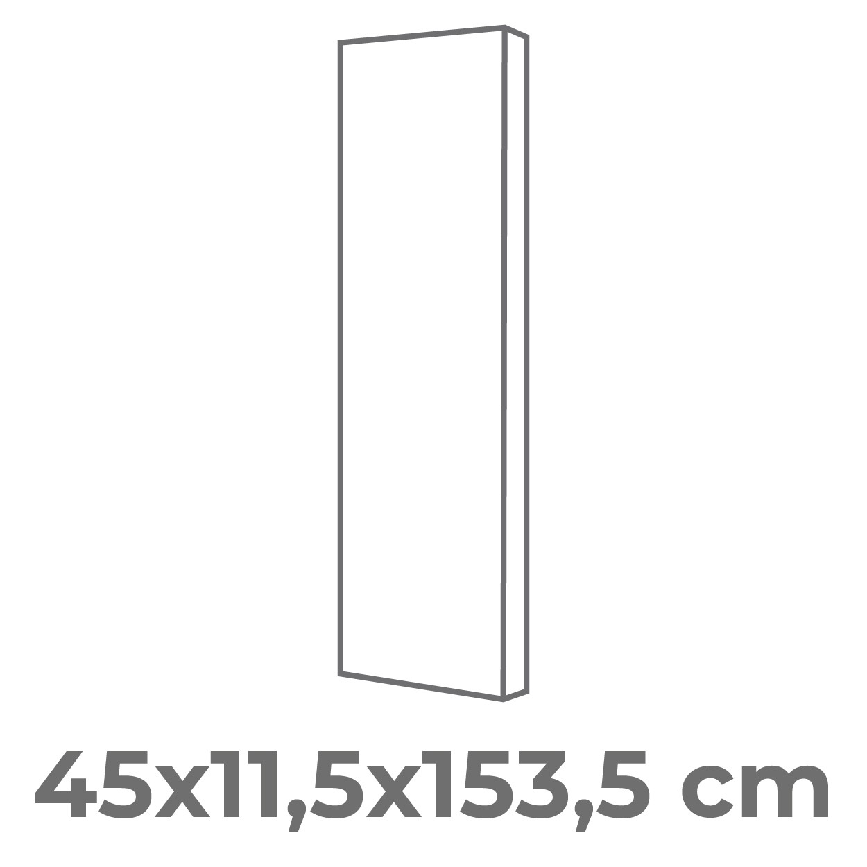 45x11,5x153,5 cm