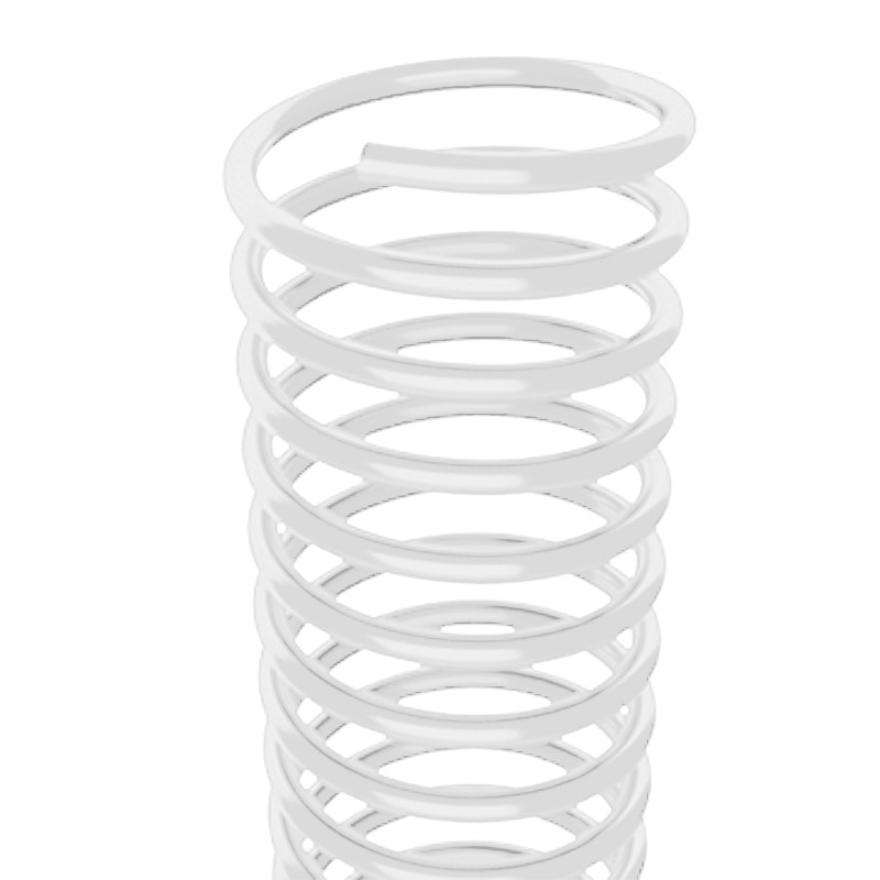 Spirale metallica bianca