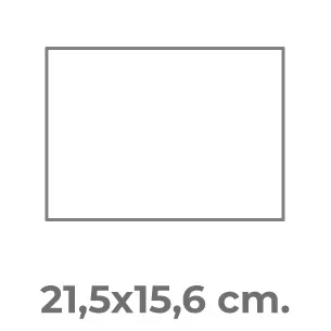 21,5x15,6 cm.