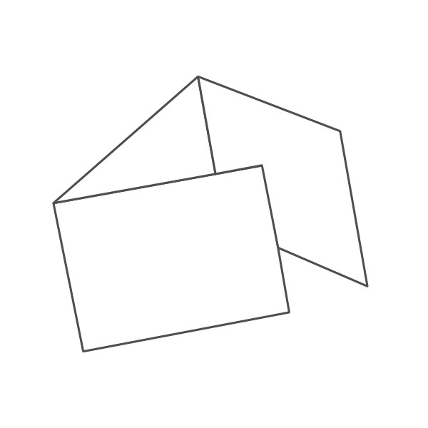 pieghevole 3 ante - 6 facciate A6 orizzontale (14,8x10,5 cm) 444x105 mm portafoglio