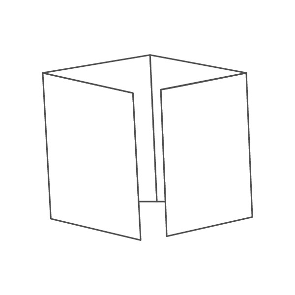 pieghevole 4 ante - 8 facciate A6 (10,5x14,8 cm) 420x148 mm piega su piega