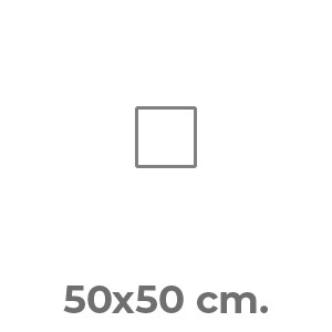 50x50 cm.