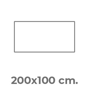 200x100 cm.