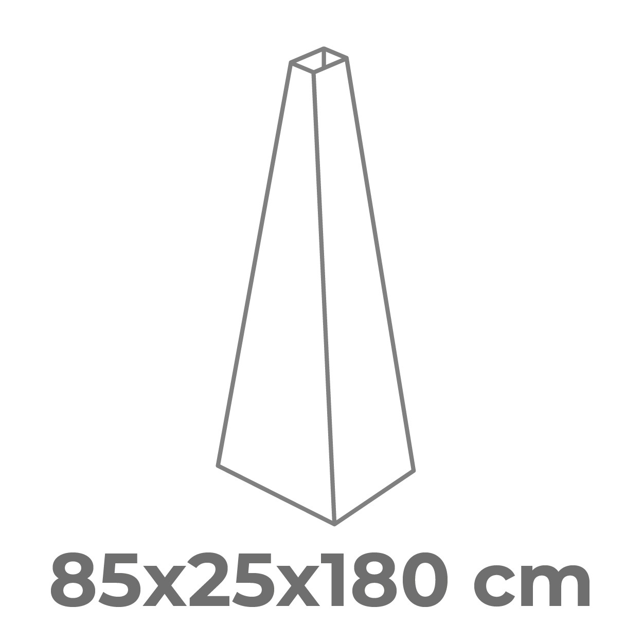 Piramidale grande - 85x25x180 cm