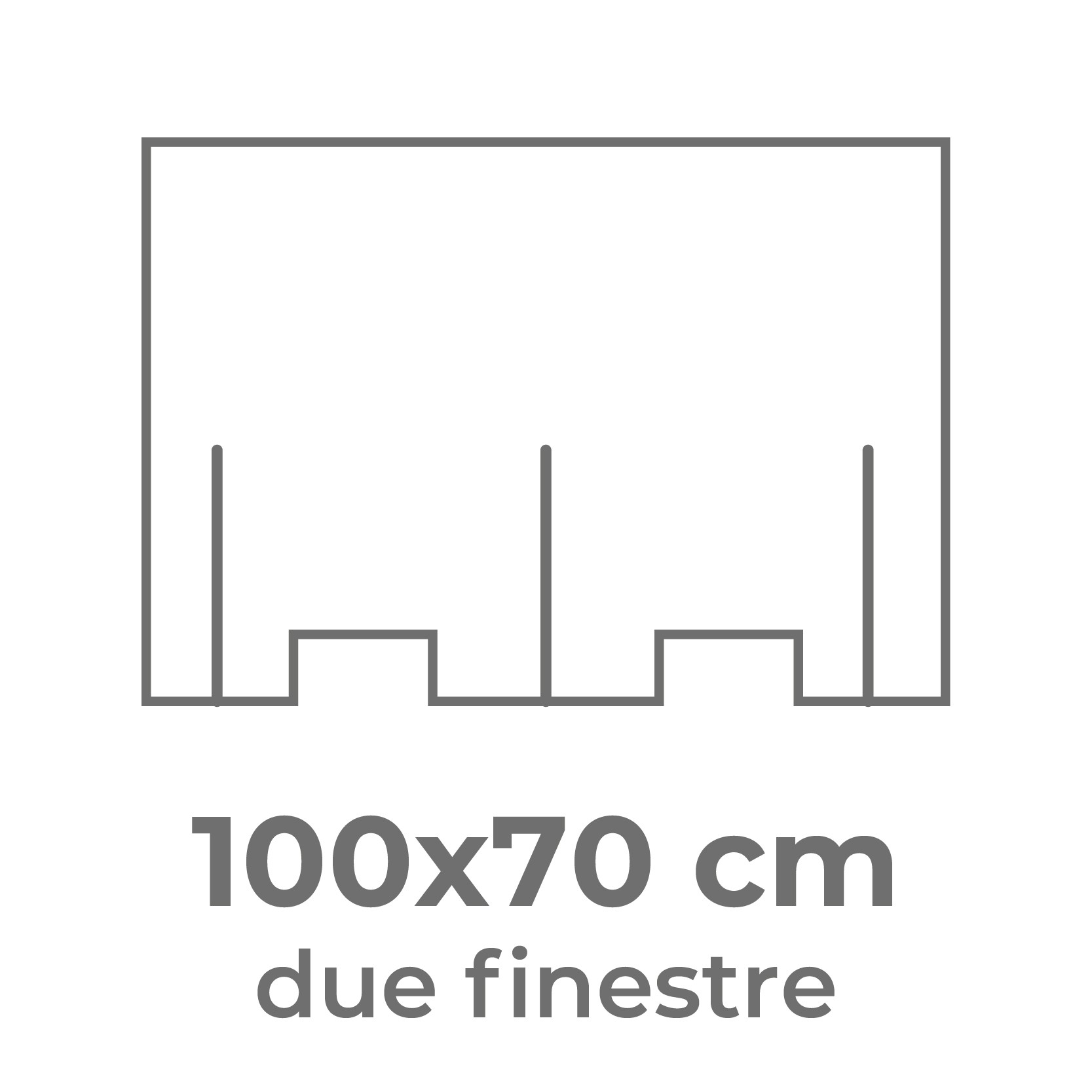 100x70 cm (uso doppio)