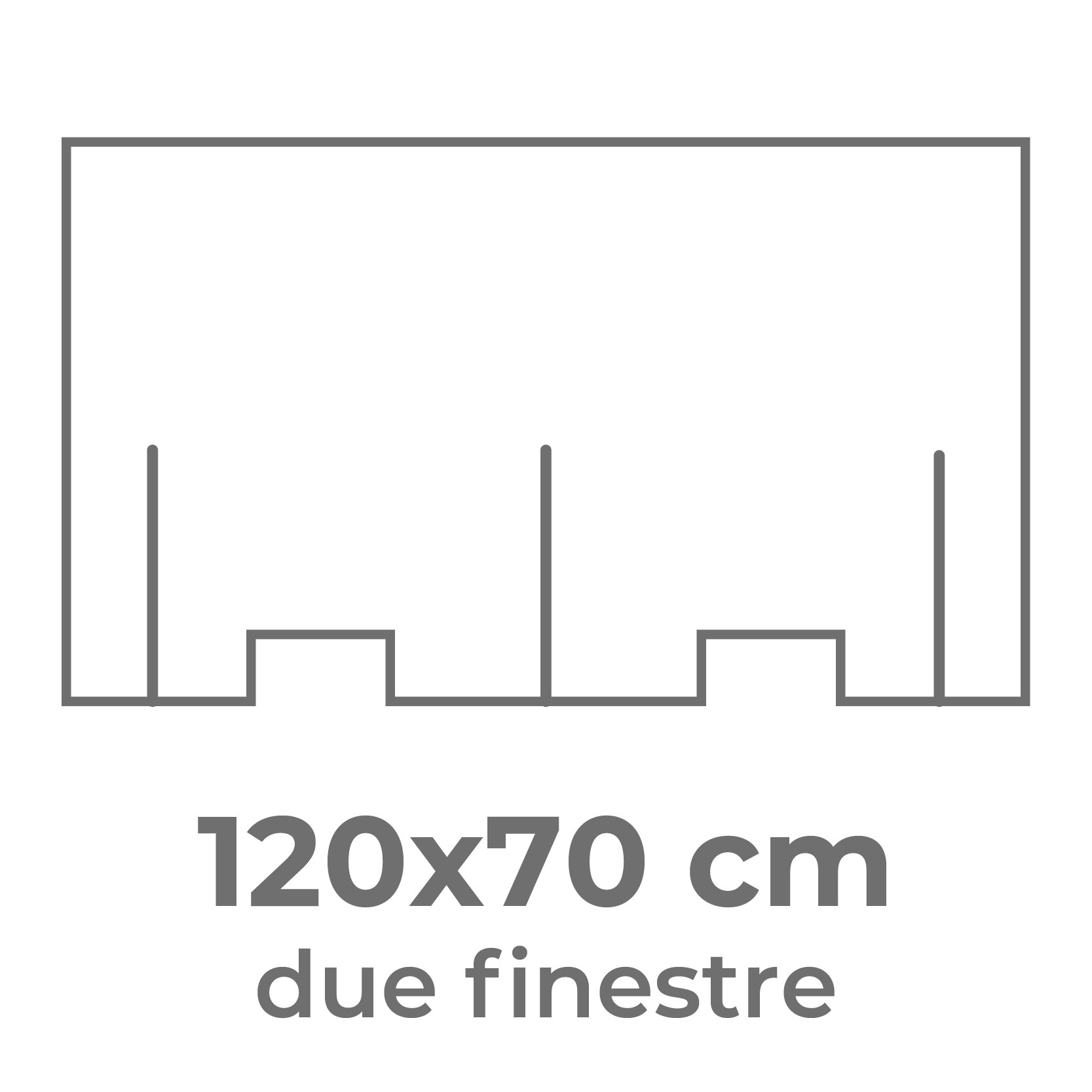 120x70 cm (uso doppio)