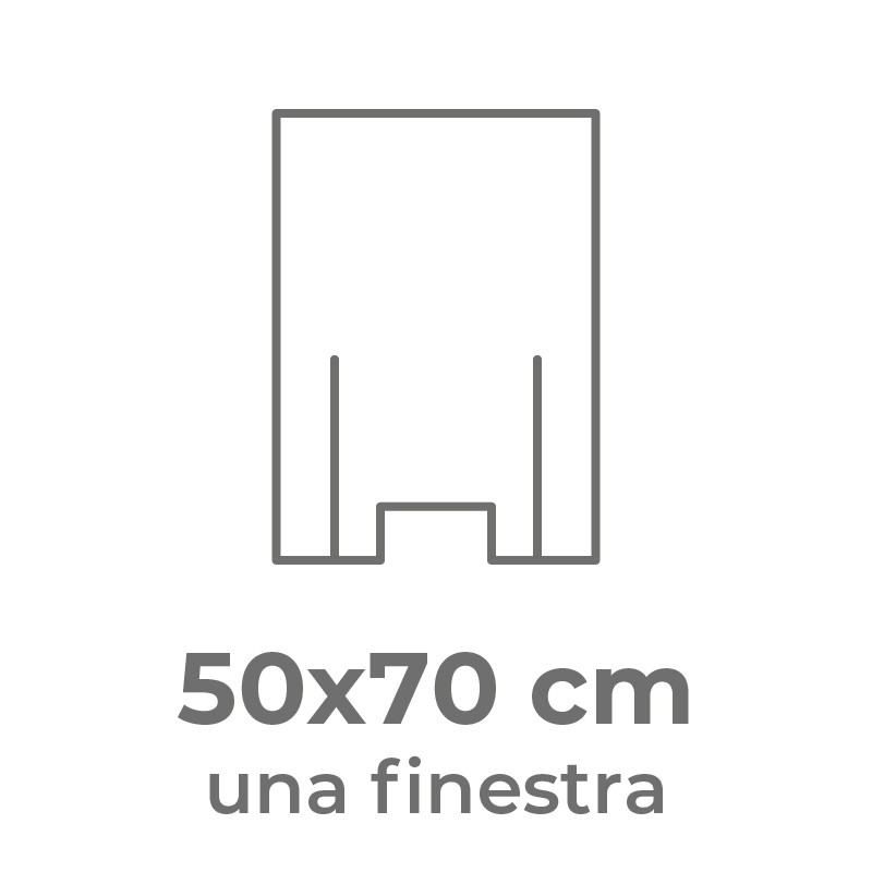 50x70 cm (una finestra)