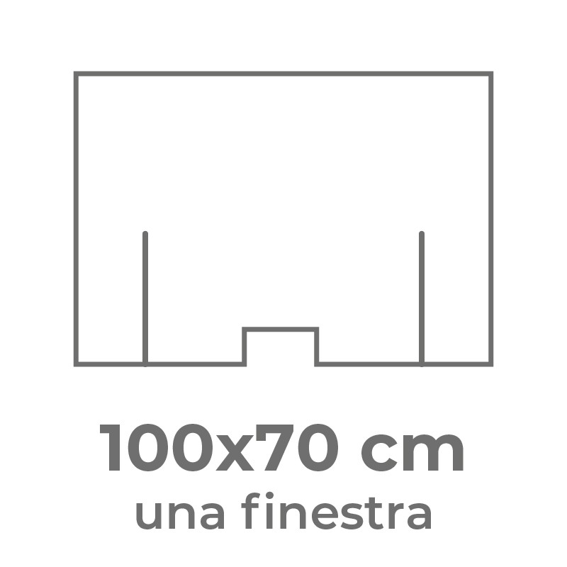 100x70 cm (una finestra)