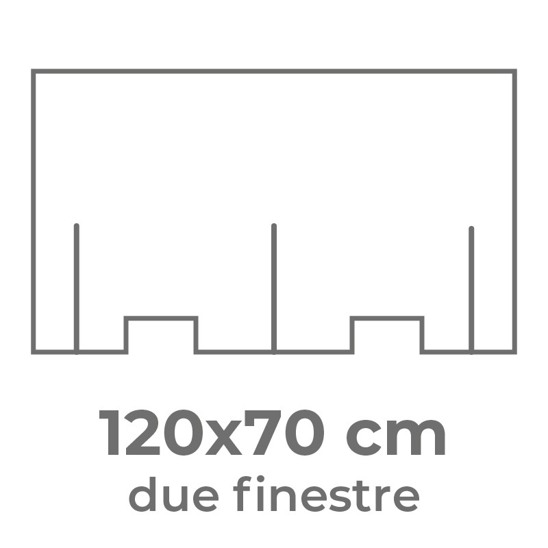 120x70 cm (due finestre)
