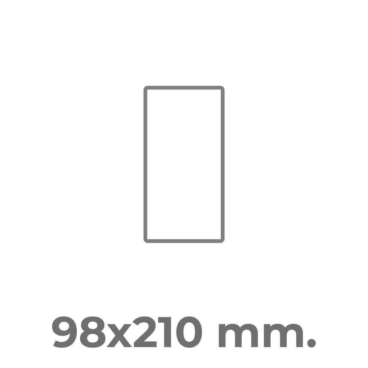 98x210 mm.