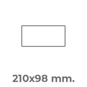 210x98 mm.